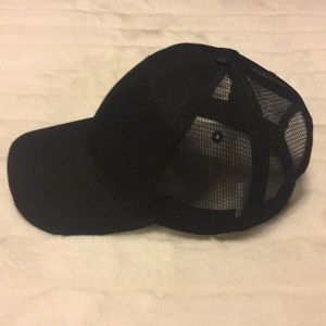 black netted cap